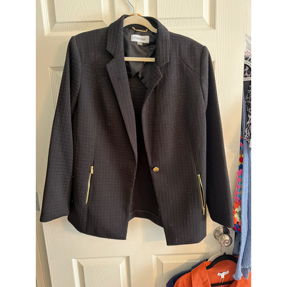Calvin Klein Jackets & Blazers - Calvin Klein Black Textured Blazer Jacket
